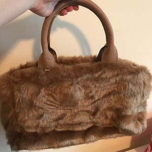 Faux fur purse